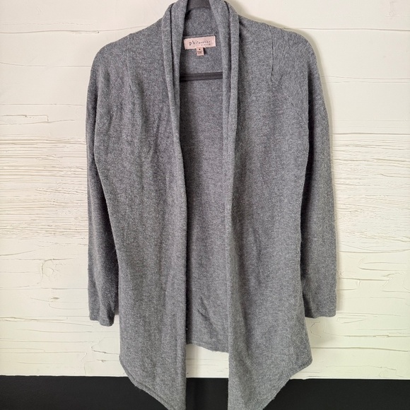 Philosophy Republic Clothing | Size Small | Soft Long Drape-Front Cardigan - Picture 2 of 6